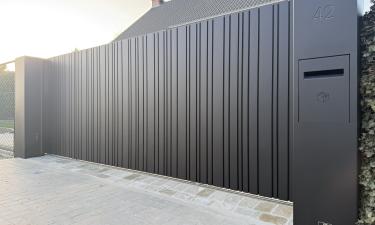 Design aluminium schuifpoort — Alken
