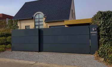 Moderne aluminium schuifpoort - Gingelom